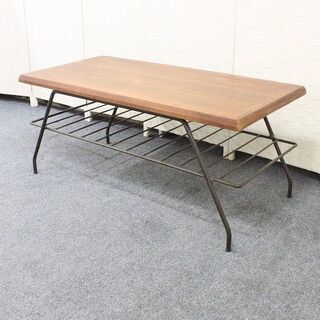 ACME Furniture ベルズファクトリーコーヒーテーブル 幅100 ウォールナット アクメファニチャー テーブル 中古家具 店頭引取歓迎 R4126)