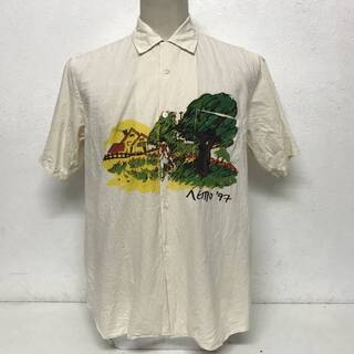 ⭕⭕⭕NY3/23 COMME des GARCONS SHIRT コムデギャルソンシャツ コラボ 半袖 シャツ M サイズ アイボリー⭕⭕⭕の画像