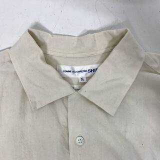 ⭕⭕⭕NY3/23 COMME des GARCONS SHIRT コムデギャルソンシャツ コラボ 半袖 シャツ M サイズ アイボリー⭕⭕⭕の画像