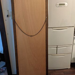 【取りに来てくれる方限定】木枠大型壁掛けミラーの画像