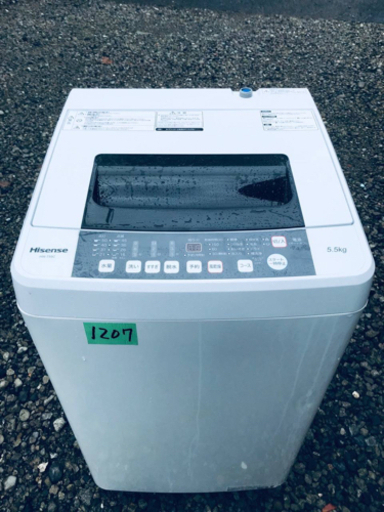 ✨2018年製✨1207番 Hisense✨全自動電気洗濯機✨HW-T55C‼️