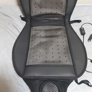 クールエアーシート ブラック シガーソケット給電 ファン内蔵 メッシュ生地 DC12V専用 の画像