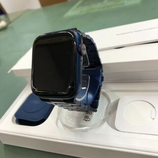【店頭お渡し】Apple Watch Series 6 GPS+Cellularモデル 44mm M09A3J/A [ディープネイビースポーツバンド]の画像