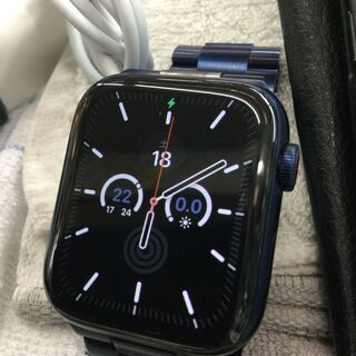 【店頭お渡し】Apple Watch Series 6 GPS+Cellularモデル 44mm M09A3J/A [ディープネイビースポーツバンド]の画像