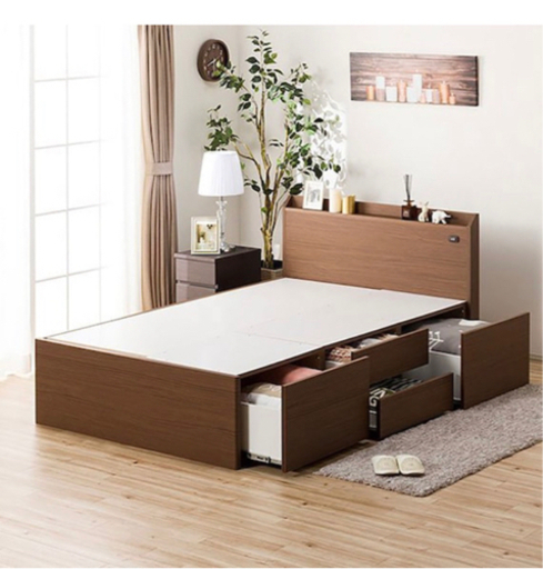 【締切間近】ニトリ　セミダブルベッド　フレーム