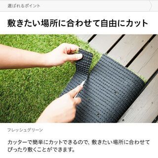 【新品】 リアル 人工芝 モダンデコ 高密度 静電気抑制タイプ 2m×10m 芝丈20mm U字ピン46本付の画像