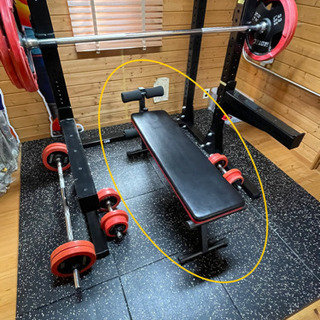 ベンチプレス用折りたたみフラットベンチ
