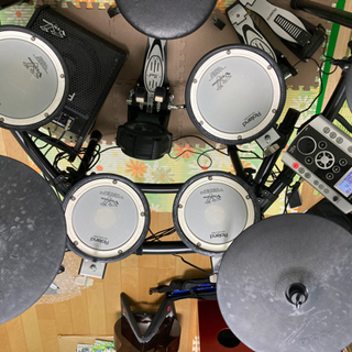 （ネット決済）お話中　期間限定大幅値引き　即演奏可　スピーカー付電子ドラム　Roland TD-9K2Sフルセットの画像