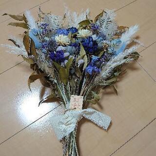 ドライフラワーのスワッグ *gradation blue*