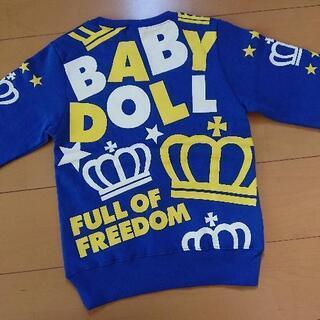 新品 BDロゴトレーナー130青ベビードールBABYDOLLベビドの画像