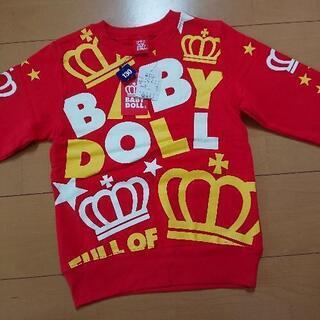 新品 BDロゴトレーナー130赤ベビードールBABYDOLLベビド