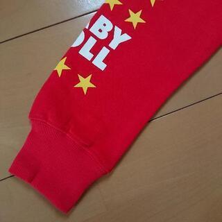 新品 BDロゴトレーナー130赤ベビードールBABYDOLLベビドの画像