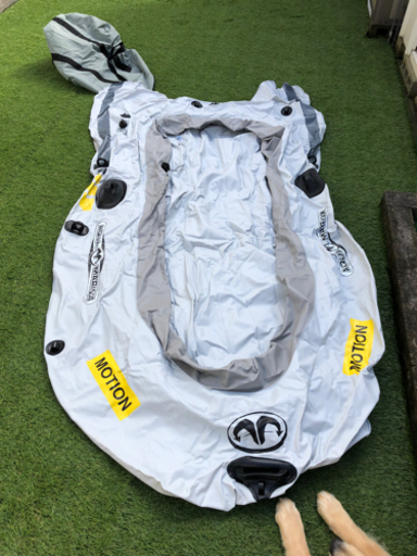 5000円値下げ　ゴムボート　エレキモーター、バッテリー2個、おーる、イカリ付き