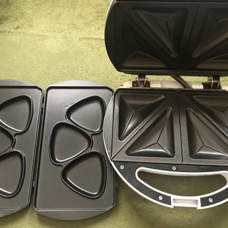 山善 ホットサンド・焼きおにぎりメーカー おにぎり型付き