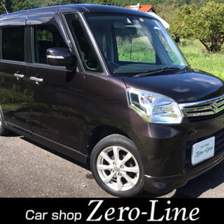 スペーシア 27年 車検4年1月 レーダーブレーキ 両側電動 ナ...
