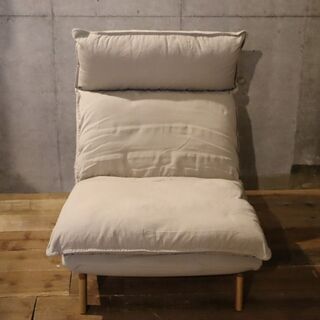 無印良品(MUJI)のハイバックリクライニングソファ 1シーターです