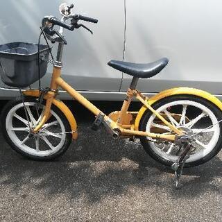 子供用自転車16インチ、補助輪無し、