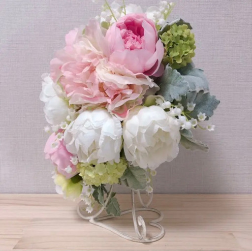 ブーケ＆ブートニア SET 芍薬・スズラン【ピンク系】
