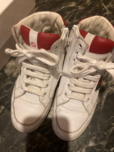 ⭐︎一回使用⭐︎ GUCCI グッチ  キッズ　スニーカー29サイズ　約18.5⭐︎