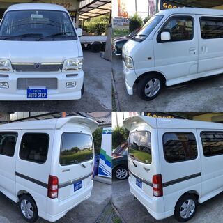 奈良 まだまだ人気62Wエブリイワゴンスポーツターボ!ハイルーフ!大型スポイラー!メッシュグリル!リヤスピーカー!絶好調!の画像