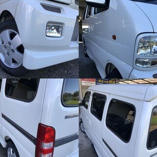 奈良 まだまだ人気62Wエブリイワゴンスポーツターボ!ハイルーフ!大型スポイラー!メッシュグリル!リヤスピーカー!絶好調!の画像