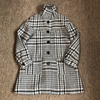 persodea千鳥柄コート3色カラー襟2way中古M