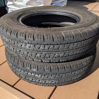 中古タイヤ★2本★145R12★軽トラ★軽バン★予備用に