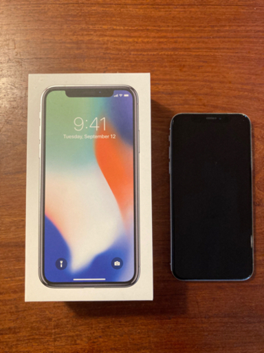 iPhone X silver 64GB SIMフリー