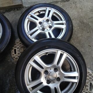 ４穴!155/65/14インチ→ホイールに何ヶ所かキズがあります。画像で確認して下さい。の画像