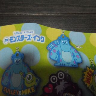くら寿司　びっくらポン　モンスターインク　サリー　ラバーストラップ ラバーマスコットの画像