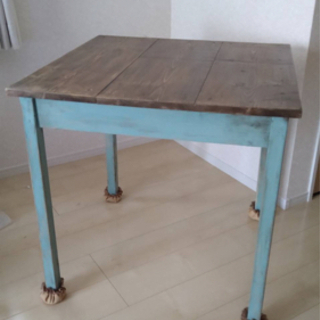 手作りアンティーク風テーブル