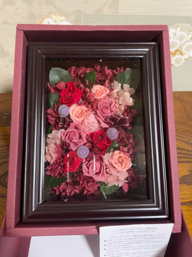 ローズアレンジフレーム『プリザーブドフラワーDENPO』