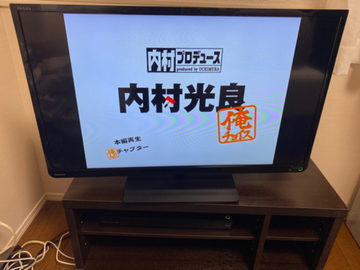 DVDプレーヤー、テレビ、テレビボードのセット 7,500円