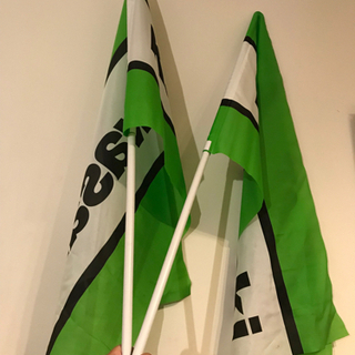 Kawasakiカワサキフラッグ　2つの画像