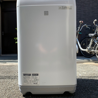 🏅シャープ 5.5キロ 穴なし槽カビぎらい‼️配送無料🚛当日配送‼️清掃済み🔹　冷蔵庫　も出品✅　京都　兵庫　大阪　滋賀　和歌山　京都　✨       の画像