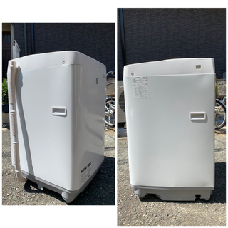 🏅シャープ 5.5キロ 穴なし槽カビぎらい‼️配送無料🚛当日配送‼️清掃済み🔹　冷蔵庫　も出品✅　京都　兵庫　大阪　滋賀　和歌山　京都　✨       の画像