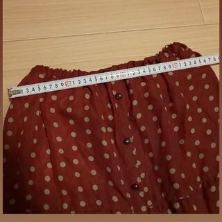 レトロ　可愛いスカート 水玉 ドットの画像