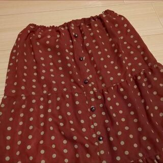 レトロ　可愛いスカート 水玉 ドットの画像