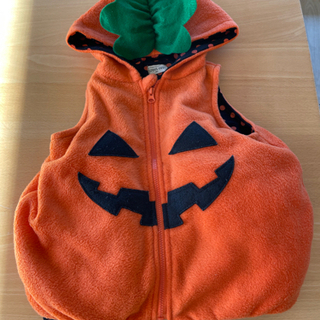 【ハロウィン】カボチャのコスチューム3点セット（90センチ）