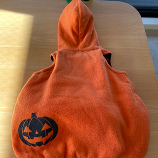 【ハロウィン】カボチャのコスチューム3点セット（90センチ）の画像