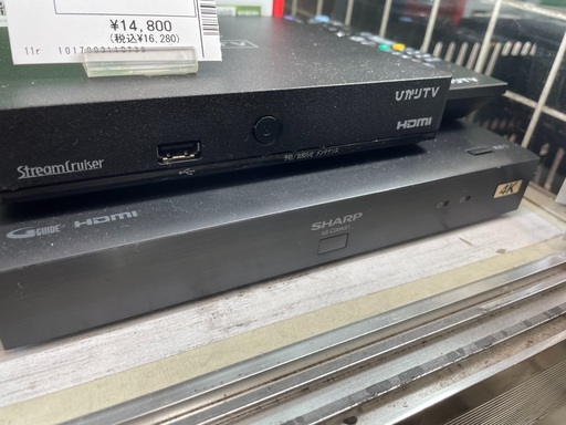 SHARP 4Kチューナー　4SーC00AS1