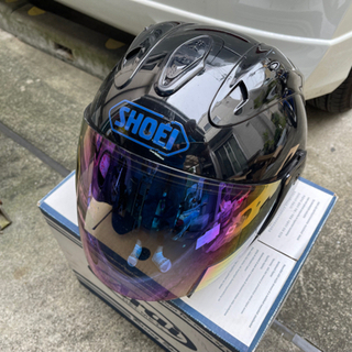 ジェットヘルメット　レインボーシールド　SHOEIステッカー ア...