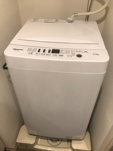 （受取先相談中）【10/2引き取り限定】保証期間内　ハイセンス　冷蔵庫and洗濯機