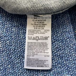 ベビーギャップ babyGap 80cm デニムシャツの画像