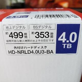 値下げ💴⤵️バッファロー　外付けハードディスク　4TB HD-NRLD4.0の画像