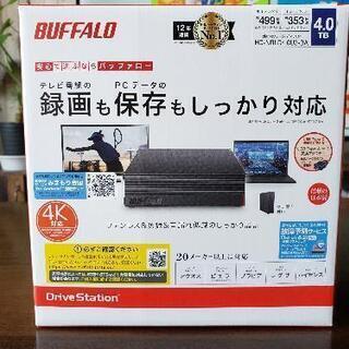 値下げ💴⤵️バッファロー　外付けハードディスク　4TB HD-N...