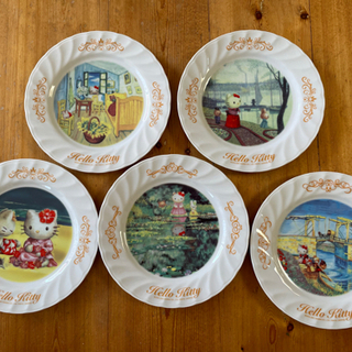 キティの絵皿【新品】