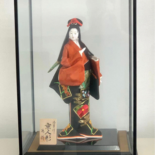 京人形　徳翁　K50 日本人形　市松人形　寿翁作　振袖　着物　人...