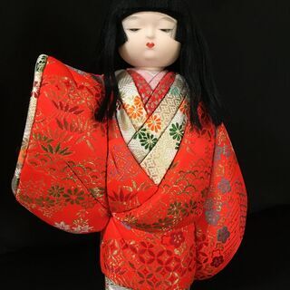【木目込み人形】姫人形 / 戌 犬 十二支 干支 / 瓢箪 縁起物