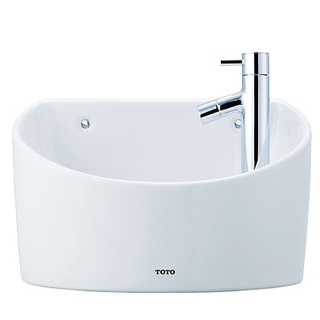 【TOTO】【手洗い器】壁掛手洗器L90DR 陶器パステルアイボリー